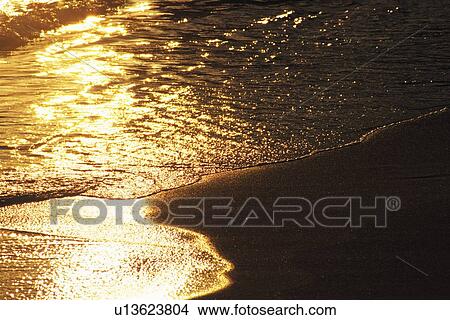 Glittering Beach, High Angle View View Large Photo Image Picture - Glittering Beach, High Angle View. Fotosearch