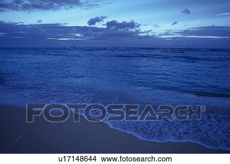 Picture - Sea Shore in the Dusk, Pan Focus. Fotosearch