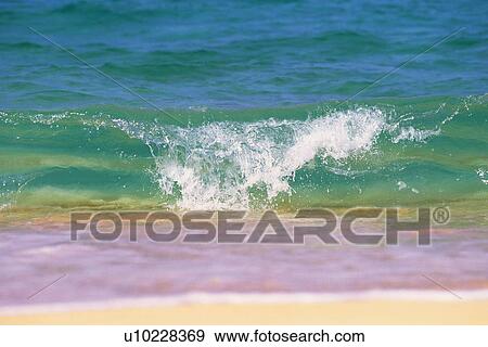 The Surf of Tropical Beach View Large Photo Image Stock Photo - The Surf of Tropical Beach. Fotosearch