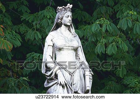 Picture - Image of a Statue of a Woman, Looking Sideways, Front View, Paris, France. Fotosearch