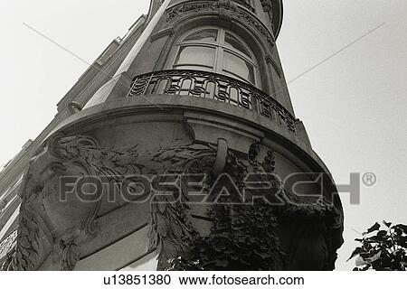 Closed Up Image of a Part of a Parisian Apartment House, Low Angle View, Paris, France View Large Photo Image Stock Image - Closed Up Image of a Part of a Parisian Apartment House, Low Angle View, Paris, France. Fotosearch