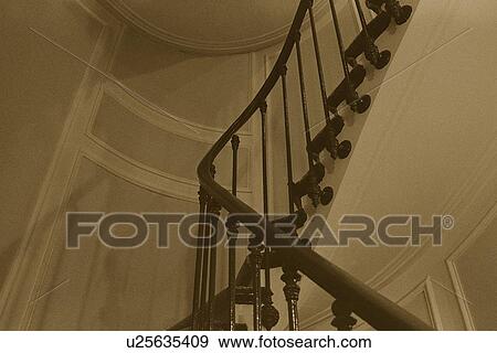 Stock Photo - Closed Up Image of an Arduous Step, Low Angle View, Paris, France. Fotosearch