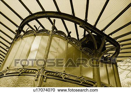 Stock Image - Image of a Decorative Part of Paris, Low Angle View, Paris, France. Fotosearch