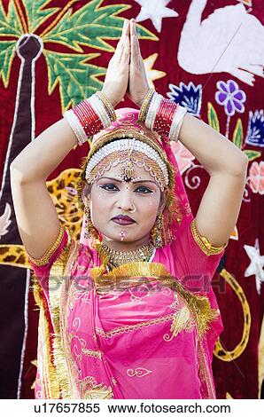 Portrait of a female performer dancing, Jaipur, Rajasthan, India View Large Photo Image Stock Photography - Portrait of a female performer dancing, Jaipur, Rajasthan, India. Fotosearch