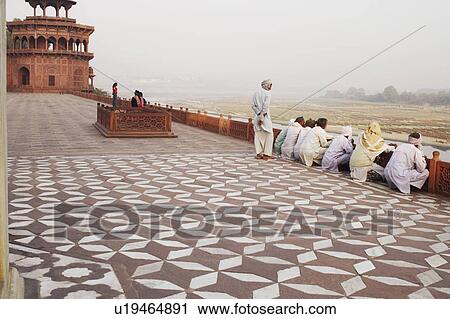 Tourist on a walkway, Agra, Uttar Pradesh, India View Large Photo Image Stock Image - Tourist on a walkway, Agra, Uttar Pradesh, India. Fotosearch
