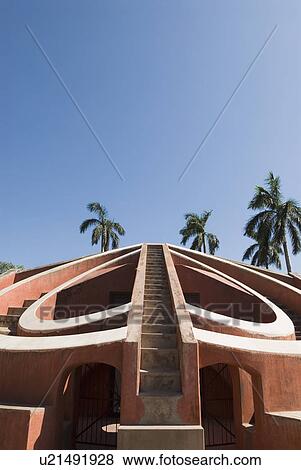 Facade of a building, Jantar Mantar, New Delhi, India View Large Photo Image Stock Photo - Facade of a building, Jantar Mantar, New Delhi, India. Fotosearch