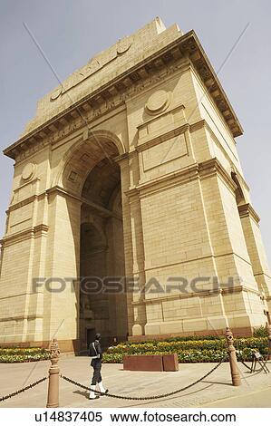 Stock Photography - Low angle view of a monument, India Gate, New Delhi, India. Fotosearch