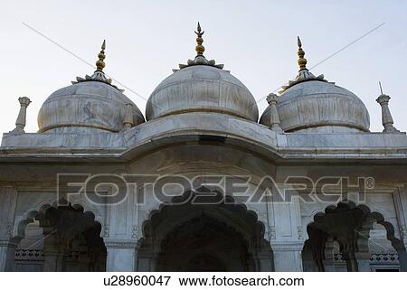 Stock Photo - Low angle view of a mosque, Mina Masjid, Agra Fort, Agra, Uttar Pradesh, India. Fotosearch