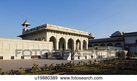 Facade of a fort, Khas Mahal, Agra Fort, Agra, Uttar Pradesh, India View Large Photo Image Stock Photo - Facade of a fort, Khas Mahal, Agra Fort, Agra, Uttar Pradesh, India. Fotosearch