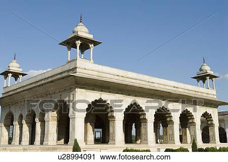 Facade of a gazebo in a fort complex, Red Fort, New Delhi, India View Large Photo Image Stock Image - Facade of a gazebo in a fort complex, Red Fort, New Delhi, India. Fotosearch