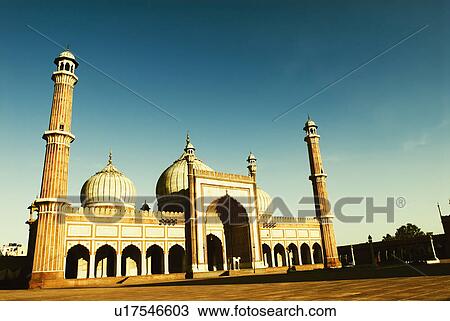 Facade of a mosque, Jama Masjid, New Delhi, India View Large Photo Image Stock Image - Facade of a mosque, Jama Masjid, New Delhi, India. Fotosearch