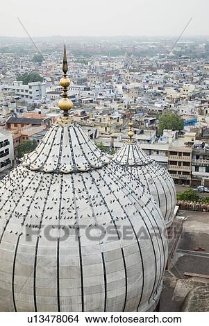 High angle view of domes on a mosque, Jama Masjid, New Delhi, India View Large Photo Image Picture - High angle view of domes on a mosque, Jama Masjid, New Delhi, India. Fotosearch