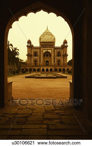 Panoramic view of a monument, Safdarjung Tomb, New Delhi, India View Large Photo Image Stock Image - Panoramic view of a monument, Safdarjung Tomb, New Delhi, India. Fotosearch
