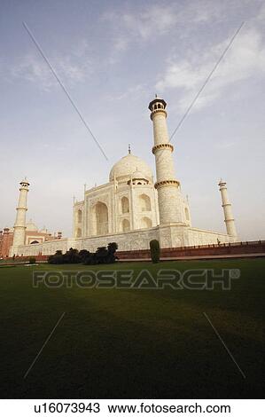Low angle view of a mausoleum, Taj Mahal, Agra, Uttar Pradesh, India View Large Photo Image Stock Image - Low angle view of a mausoleum, Taj Mahal, Agra, Uttar Pradesh, India. Fotosearch