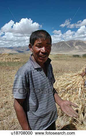 Portrait of a farmer in a hilly area. View Large Photo Image Stock Image - Portrait of a farmer in a hilly area.. Fotosearch