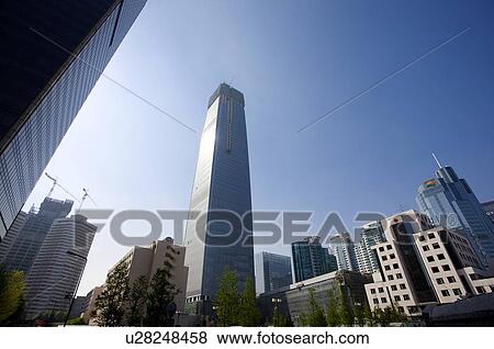 Stock Photo - China, Beijing, Building in construction. Fotosearch