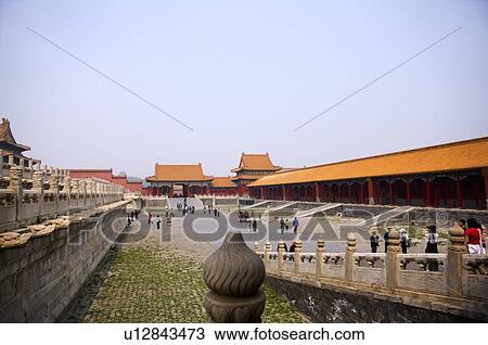 Stock Image - China, Beijing, The Hall of Supreme Harmony. Fotosearch