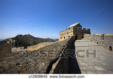 China, Jinshanling, The Great Wall View Large Photo Image Stock Photography - China, Jinshanling, The Great Wall. Fotosearch