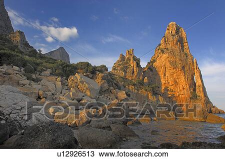 Stock Image - beach, cloud, costa, evening, evening atmosphere, holiday. Fotosearch