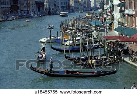 Stock Photography - day, boat, canale, canal, building, Europe, architecture. Fotosearch
