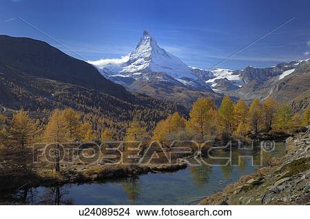Picture - calm, aside, banks, autumn-like, autumn, abhaenge. Fotosearch