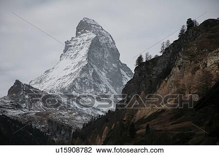 Stock Image - cold, emblem, frosty, matterhorn, mountain, mountains, robin. Fotosearch