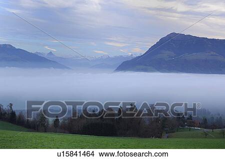 Picture - michelskreuz, autumn, canton, Central Switzerland, huwiler, kulturland, landscape. Fotosearch