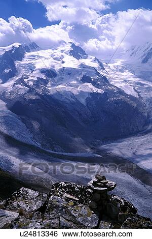 Stock Photograph - canton, Alps, CAN clay/tone, Bernhard, bad, alps. Fotosearch