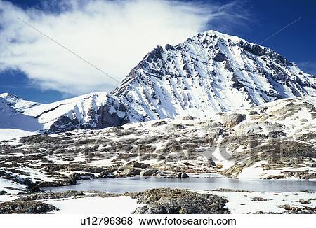 Stock Photo - canton, alps, CAN clay/tone, blue, Bernhard, Alps. Fotosearch