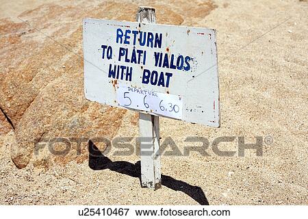 Sign for boat departure View Large Photo Image Stock Photo - Sign for boat departure. Fotosearch