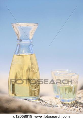 Wine carafe with glasses View Large Photo Image Stock Photo - Wine carafe with glasses. Fotosearch