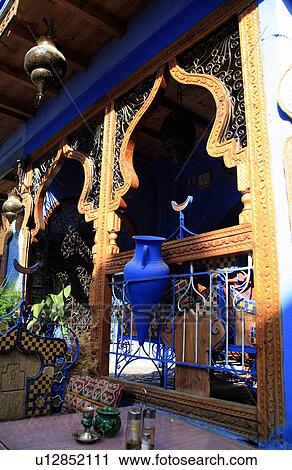 Stock Image - Restaurant with Moroccan decoration. Fotosearch