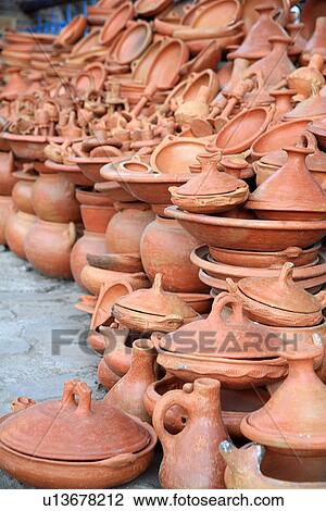 Terracotta pottery on display View Large Photo Image Stock Image - Terracotta pottery on display. Fotosearch