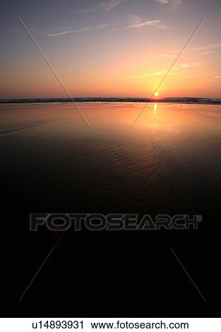 View of sunset over water View Large Photo Image Stock Image - View of sunset over water. Fotosearch