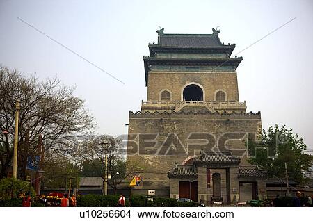 Picture - China, Beijing, Bell Tower. Fotosearch