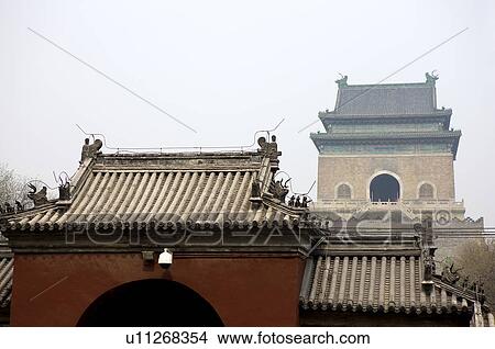Picture - China, Beijing, Bell Tower. Fotosearch