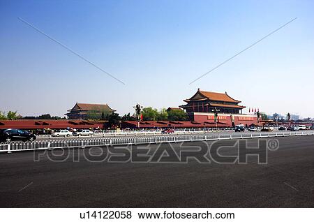 Stock Photo - China, Beijing, Changan Street. Fotosearch