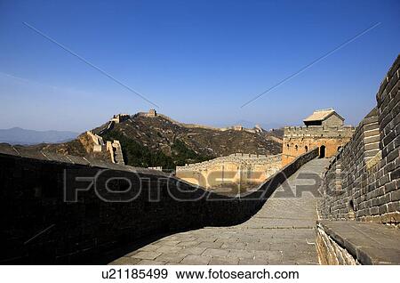 Stock Photo - China, Beijing, Great Wall Of China. Fotosearch