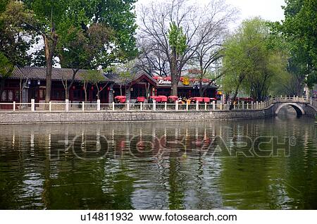 Stock Image - China, Beijing, Houhai. Fotosearch