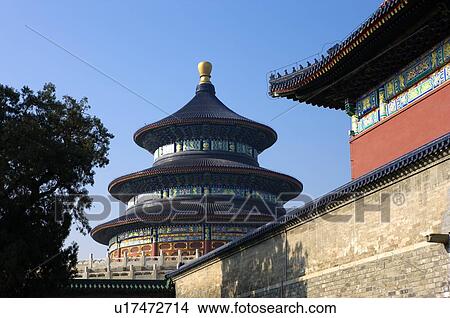 Picture - China, Beijing, Temple Of Heaven, Hall of prayer for good harvest. Fotosearch