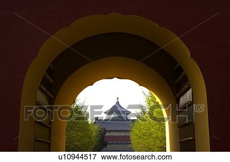 Stock Photo - China, Beijing, Temple Of Heaven Park. Fotosearch
