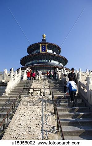 Stock Image - China, Beijing, Temple Of Heaven. Fotosearch