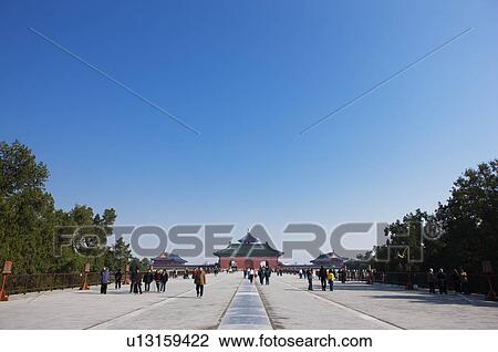 China, Beijing, Tourists in Temple Of Heaven Park View Large Photo Image Stock Image - China, Beijing, Tourists in Temple Of Heaven Park. Fotosearch