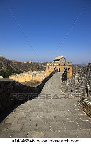 Stock Photograph - China, Jinshanling, The Great Wall. Fotosearch