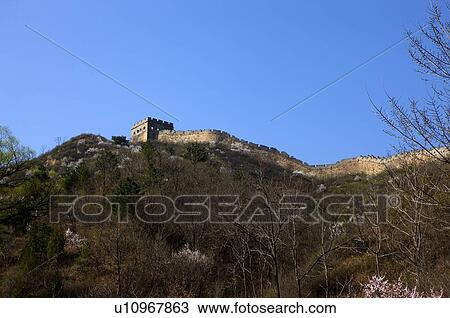 China, Low angle view of The Great Wall at Jinshanling View Large Photo Image Stock Image - China, Low angle view of The Great Wall at Jinshanling. Fotosearch