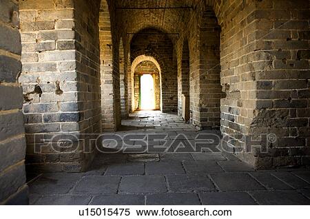 Stock Photography - China, Old ruins of The Great Wall at Jinshanling. Fotosearch
