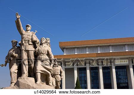 Statue in front of Tiananmen Square View Large Photo Image Picture - Statue in front of Tiananmen Square. Fotosearch