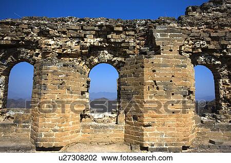 Stock Image - The ruin remained at Jinshanling. Fotosearch