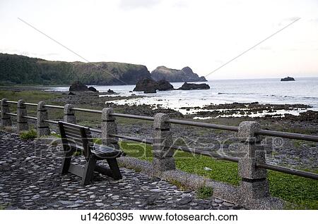 Stock Photography - By the sea, Green Island, Taitung County, Taiwan. Fotosearch