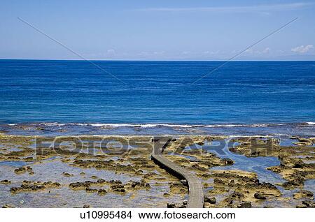 Picture - Dabaisha, also named White Sand Bay, on Green Island in Taitung County, Taiwan. Fotosearch